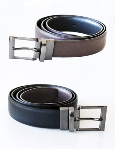 KOR-KXGTAB-Elegant Two-Color Reversible Belt Schaffhausen